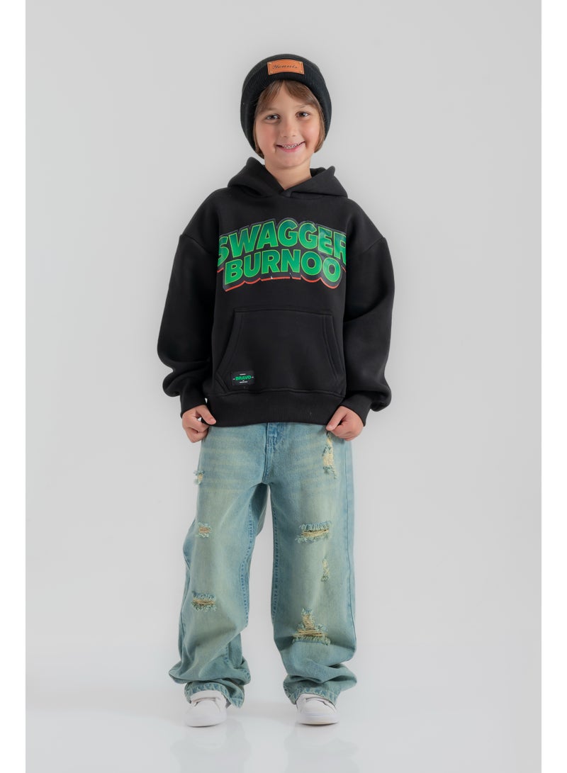 سي إن جينز وير كيدز جينز أولادي واسع بقصة ممزقة - Image 4